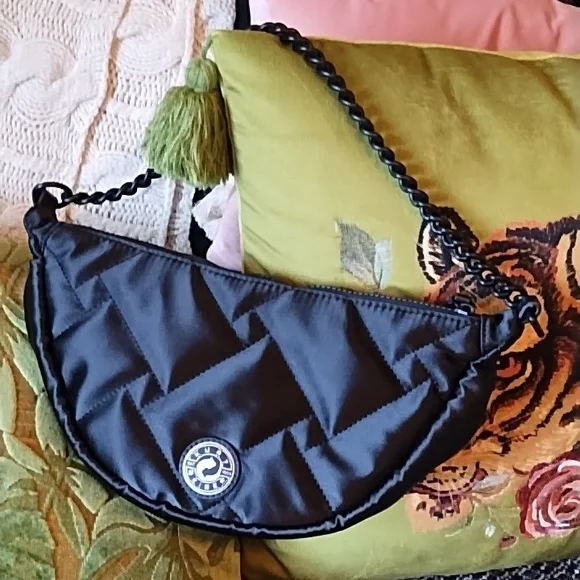 Kurt Geiger Moon Nylon Crossbody Bag Black - Picture 2 of 4